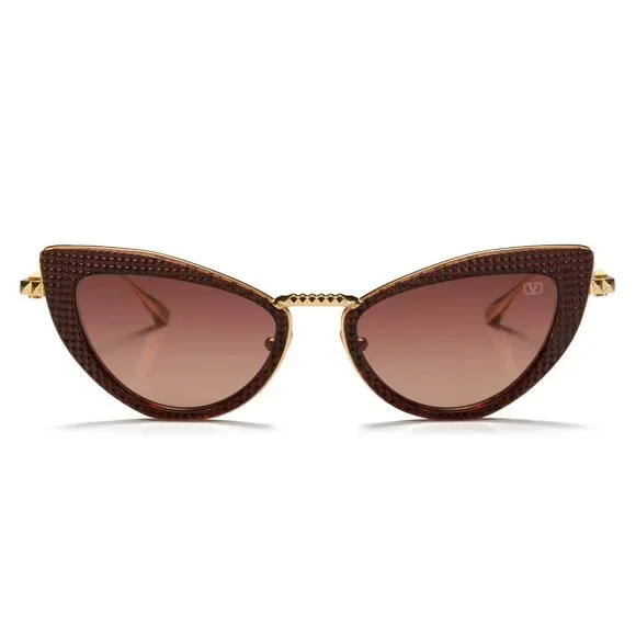 NEW VALENTINO SUNGLASSES GOLD RED WOMEN EYEWEAR VALENTINO  display picture 2